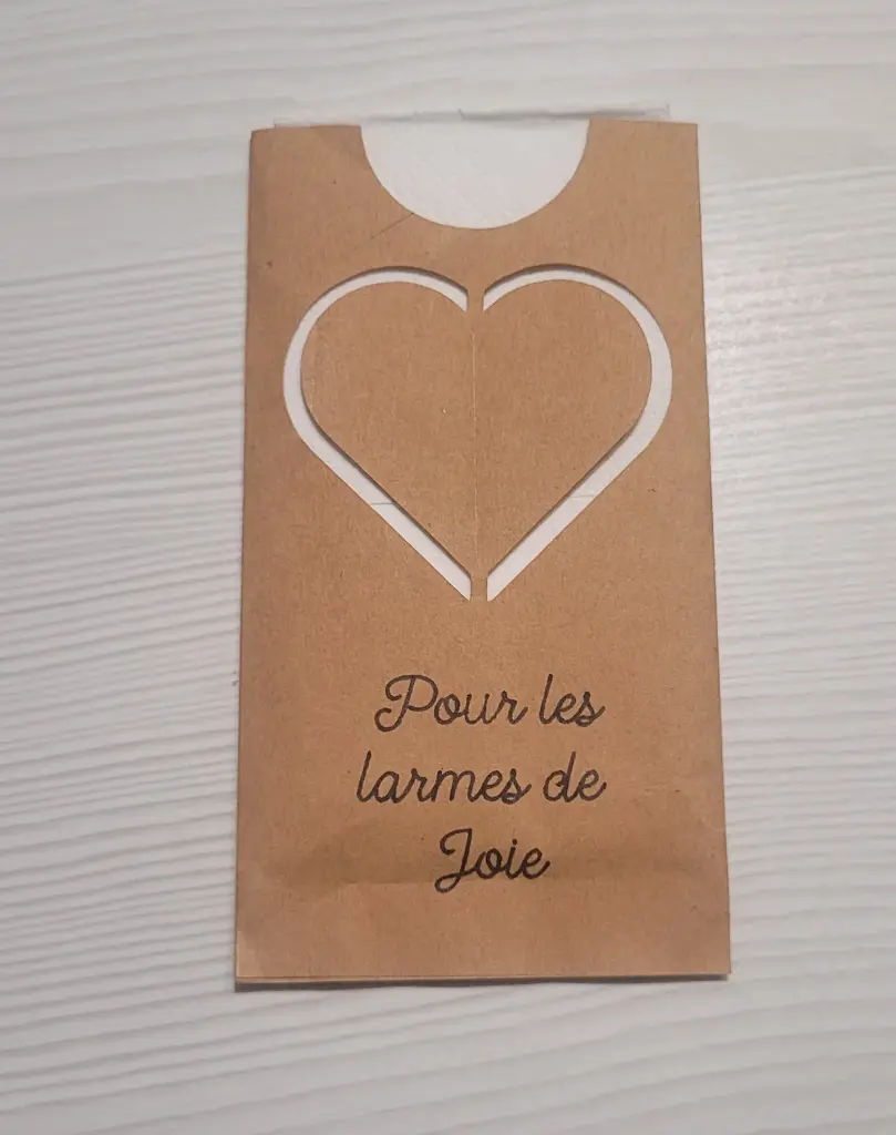 Étui à mouchoirs grand coeur