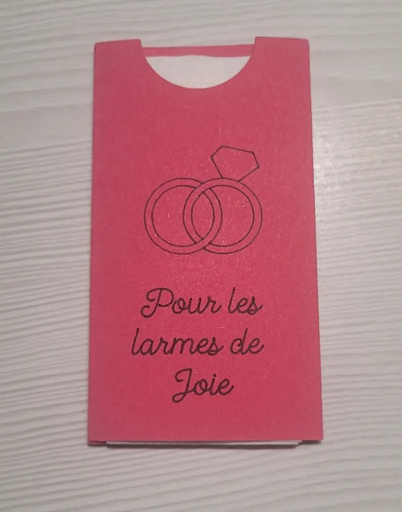 Étui à mouchoirs dessin alliances