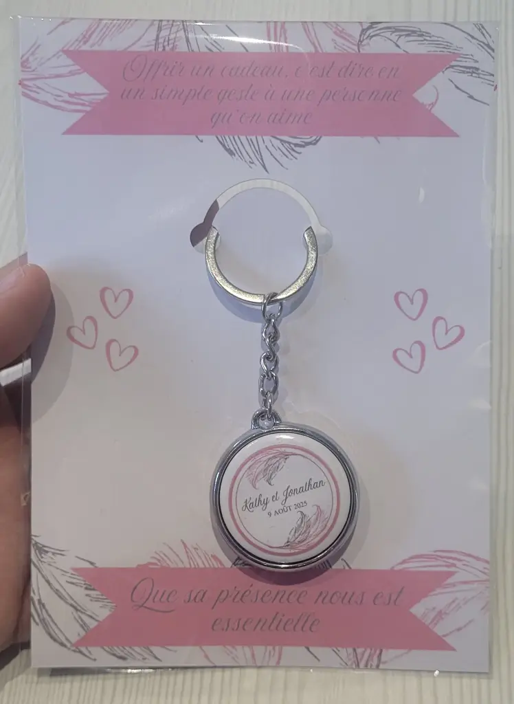 Porte clé double face