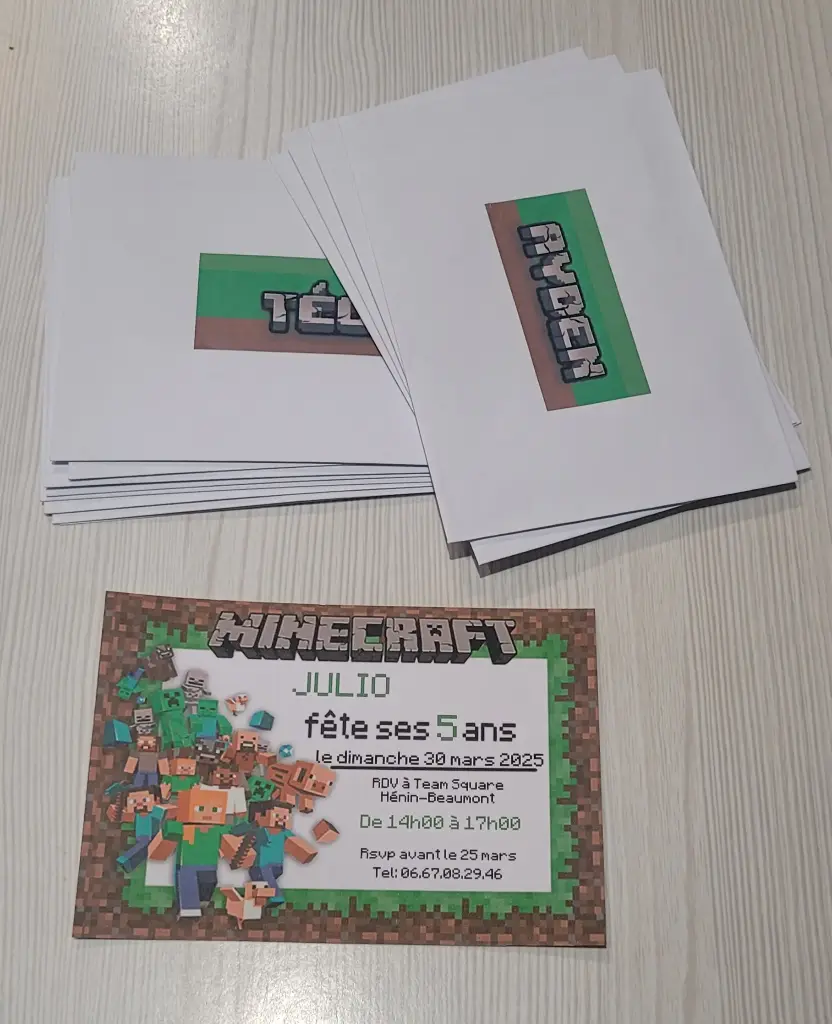 Invitation anniversaire garçon