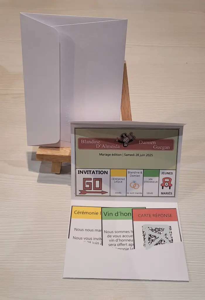 Faire-part jeu de société