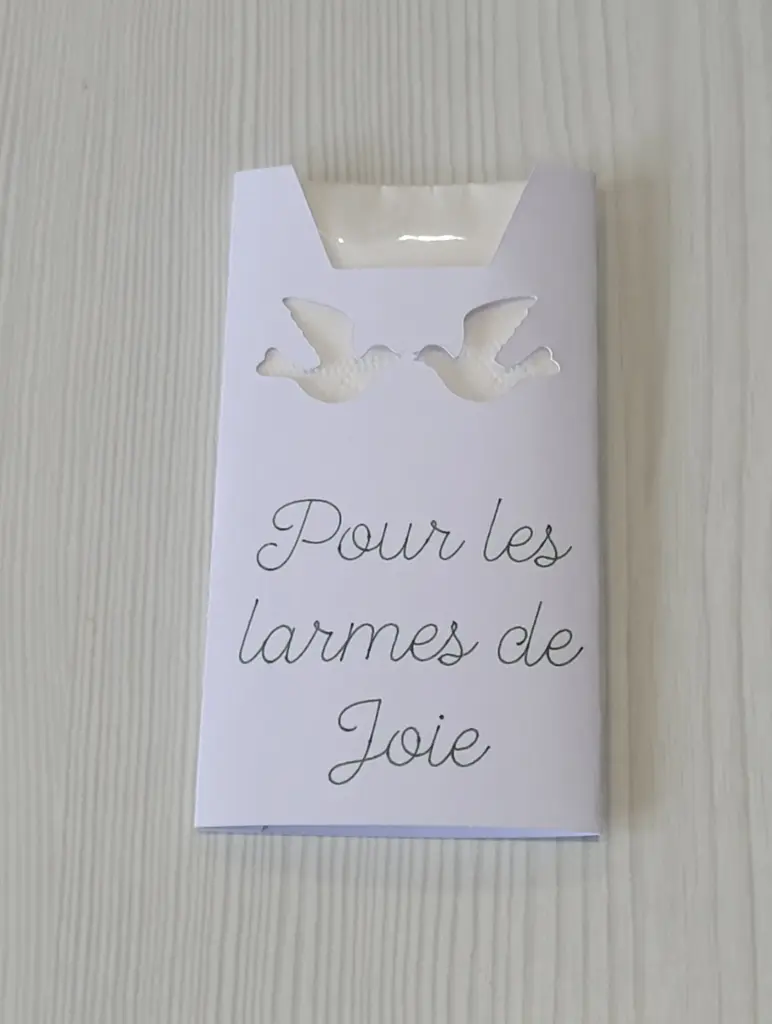 Étui à mouchoirs colombes