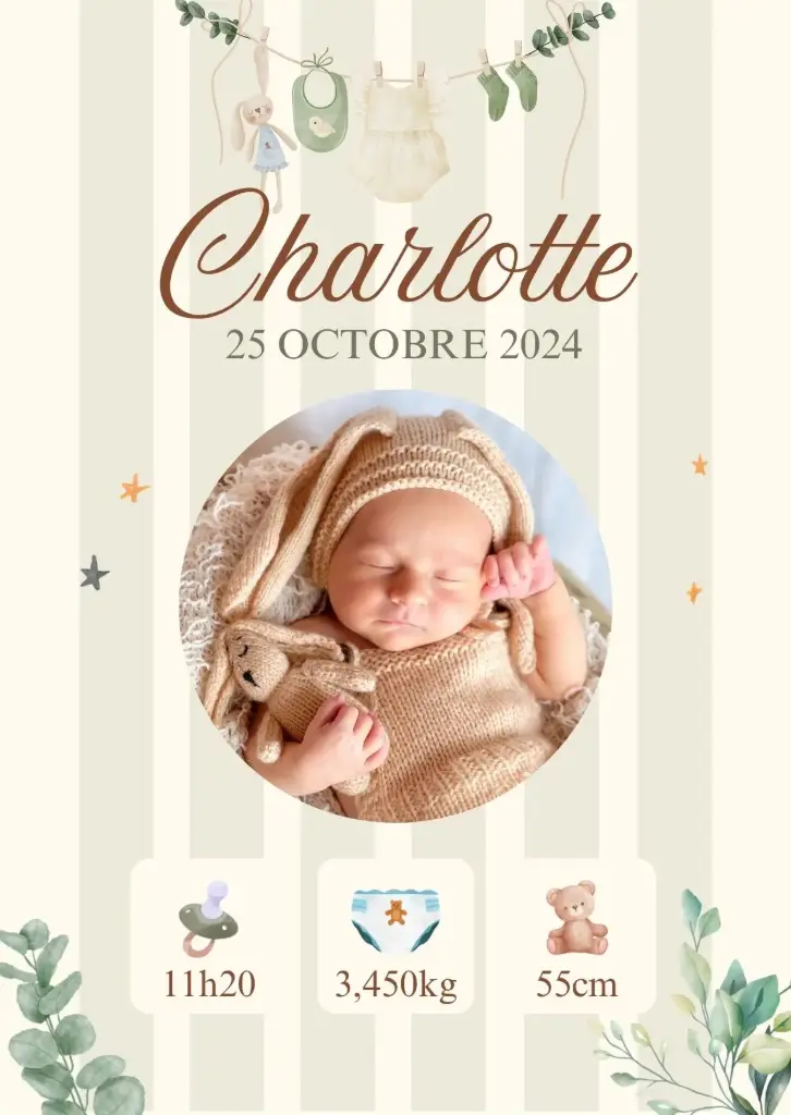 Faire-part Charlotte