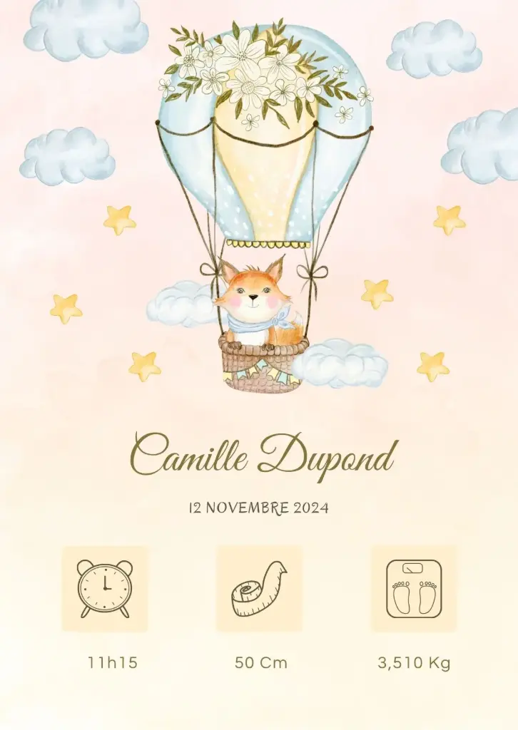 Faire-part Camille 2