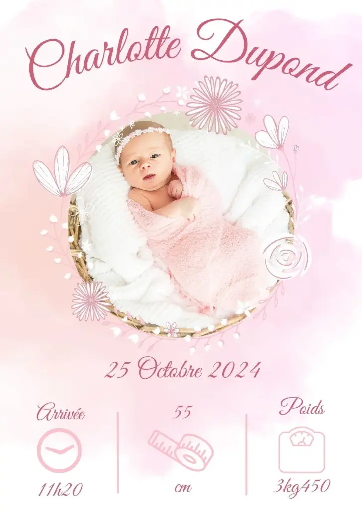 Faire-part Charlotte 2